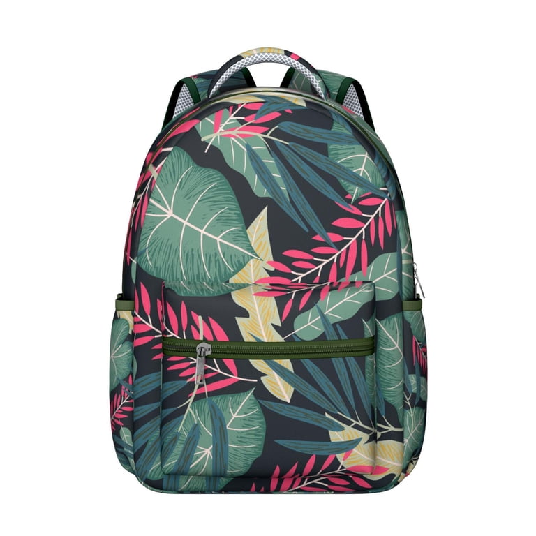 Tropical Floral School Bag Hawaiian Hibiscus Jungle Print  display picture 1