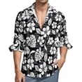 thumbnail image 1 of Tropical Floral Shirt Mens Paradise Print Casual Shirts Autumn Funny Blouses Long Sleeve Vintage Oversize Top Birthday Present, 1 of 6