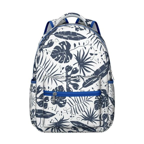 Tropical Floral Waterproof School Backpack with Padded Straps for Teens, Ergonomic Student Backpack with Spinal Support & Breathable Design