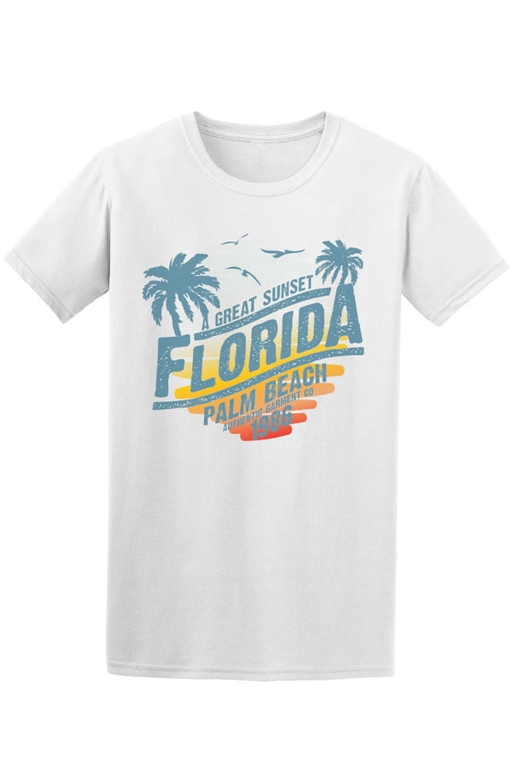 Tropical Florida Great Sunset Tee Men's -Image by Shutterstock
