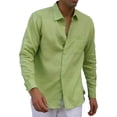 thumbnail image 1 of Tropical Florida sun pure linen shirt SIZE:M COLOR:LM, 1 of 1
