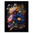 thumbnail image 1 of Tropical Flower Bouquet Vibrant Floral Artwork Colourful Elegant Spring Blooms Artwork Framed Wall Art Print A4, 1 of 5