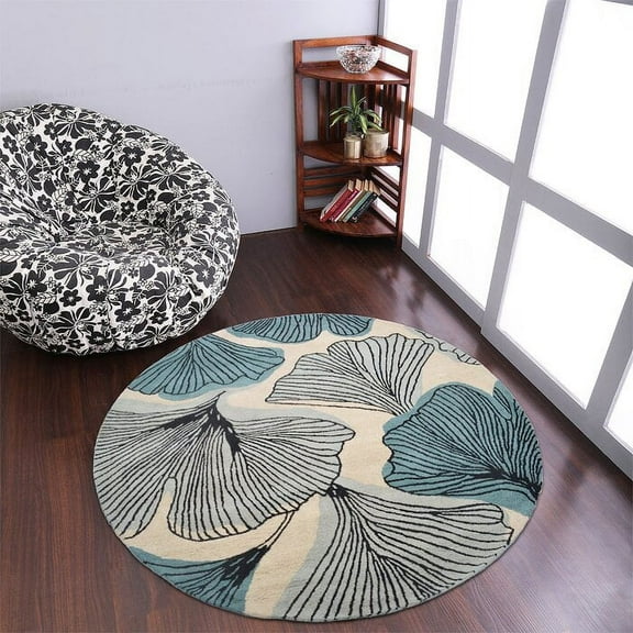 Tropical Flower Designed Tufted Rug made with 100% wool, Best suites in your Bedroom