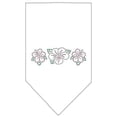 thumbnail image 1 of Tropical Flower Rhinestone Bandana White Large, 1 of 1