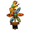 thumbnail image 1 of Tropical Flower Solar Parrot Wind Spinner Stake Light 17.7 Inch, Decorative LED for Yard Pathway Lawn Decor, 1 of 5