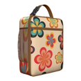 thumbnail image 1 of Tropical Flower and Leaves Insulated Lunch Box Teen Reusable Lunch Bag Water-Resistant Portable Lunch Bag Picnic Beach, 1 of 6