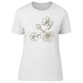 thumbnail image 1 of Tropical Flowers Branch Sketch T-Shirt Women -Image by Shutterstock, Female Large, 1 of 4