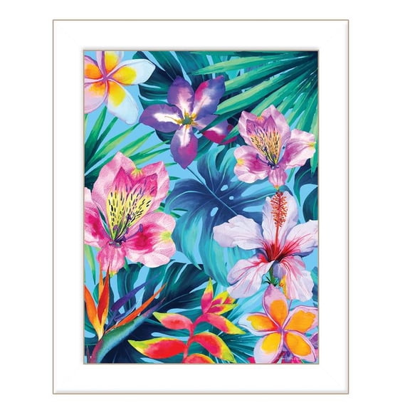 Tropical Flowers by Seven Trees Design Print Wall Art Wood Multi-Color