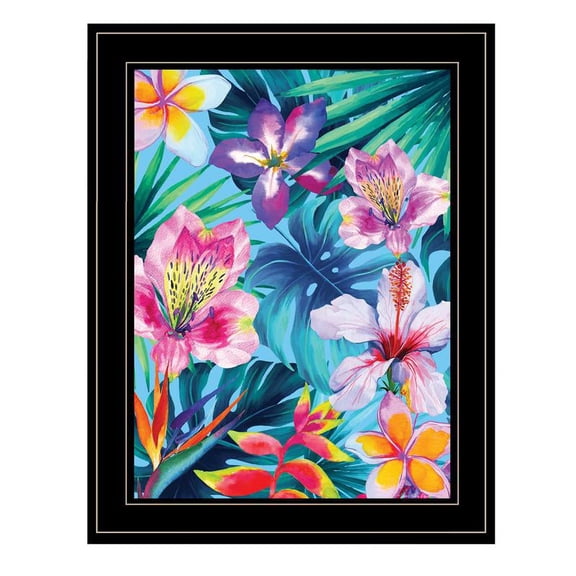 Tropical Flowers by Seven Trees Design Print Wall Art Wood Multi-Color