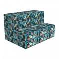 thumbnail image 1 of Tropical Foldable Mattress, Hawaiian Jungle Botanical, 74.8" x 35.4", Sea Blue and Multicolor, by Ambesonne, 1 of 4