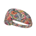 thumbnail image 1 of Tropical Fruit A Headbands for Women Men, Workout Elastic Sweat Band for Yoga Running Cycling Gym Exercise Non Slip Head Bands for Women's Hair, 1 of 5