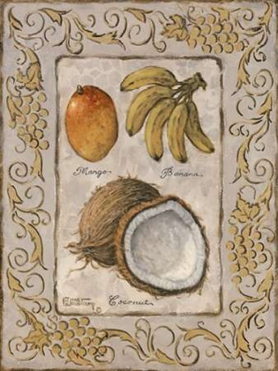 Tropical Fruit I Canvas Art - Janet Kruskamp (18 x 24)
