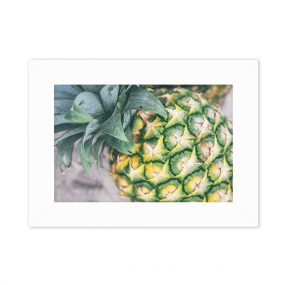 Tropical Fruit Photogrph Pineapple Picture Photo Mount Frame Picture Art Painting Desktop 5x7 inch