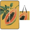 thumbnail image 1 of Tropical Fruits with Exotic Flavors Outdoor Picnic Blanket, Foldable Waterproof Beach Mat, Portable Beach Blanket for Beach Camping, Hiking, Family Concerts, 1 of 8