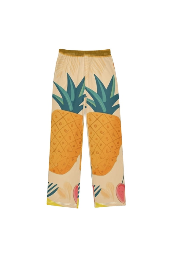 Tropical Fruits Pajama Pants Soft Lightweight Lounge Pants Bottoms Sleep Pants Warm Comfy