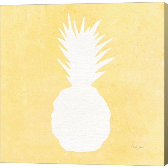 Tropical Fun Pineapple Silhouette II by Courtney Prahl, Canvas Wall Art