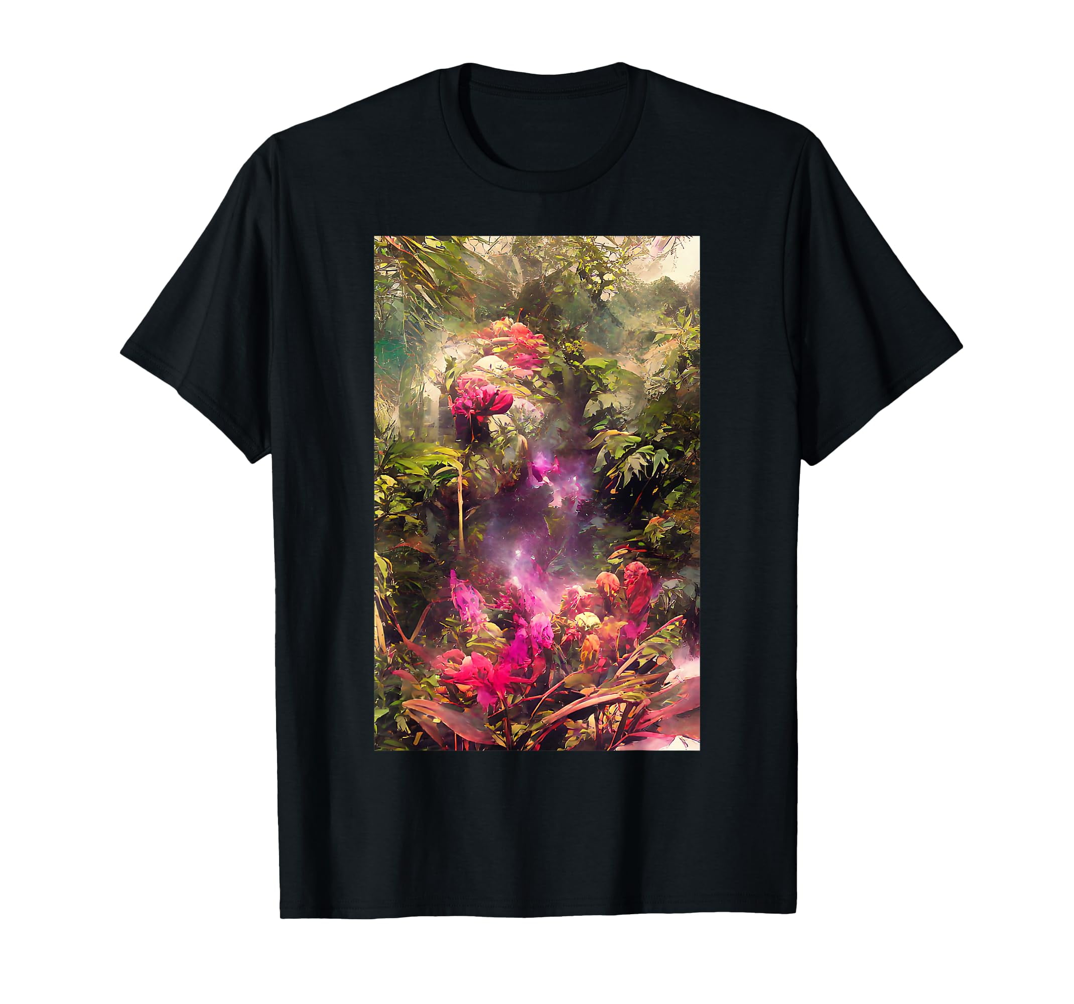 Tropical Garden Hot Springs Volcano Arenal Costa Rica Flower TShirt
