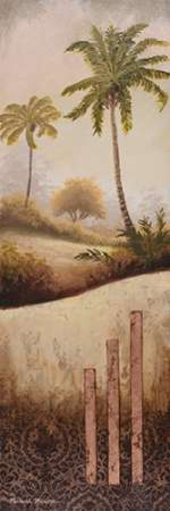 Tropical Gardens I Canvas Art - Michael Marcon (12 x 36)