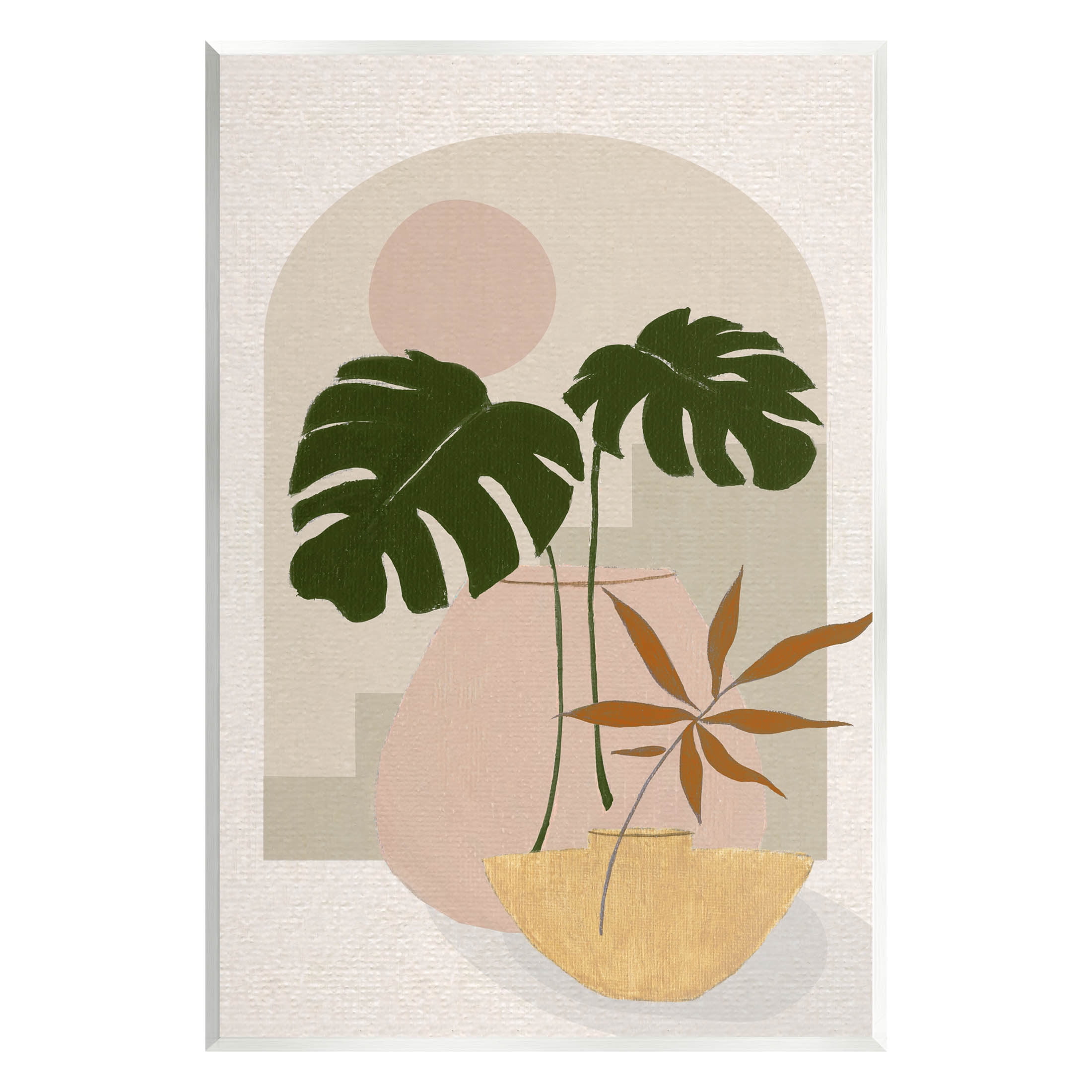 Tropical Geometric Plant Shapes Botanical & Floral Graphic Art Unframed Art Print Wall Art