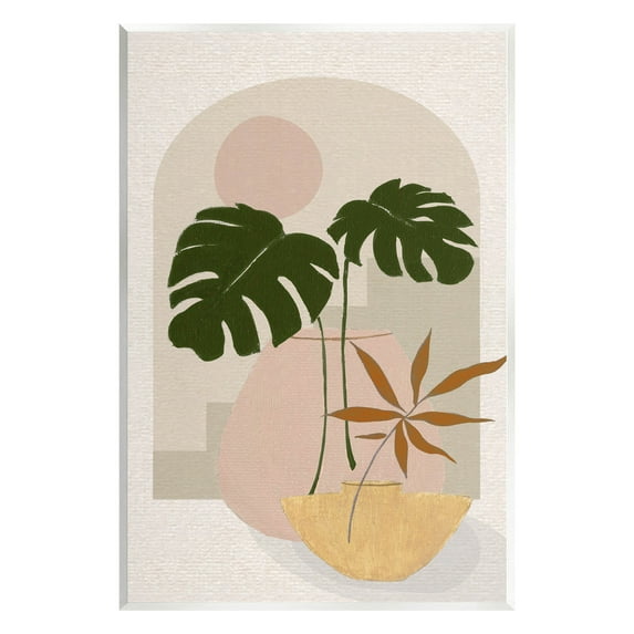 Tropical Geometric Plant Shapes Botanical & Floral Graphic Art Unframed Art Print Wall Art