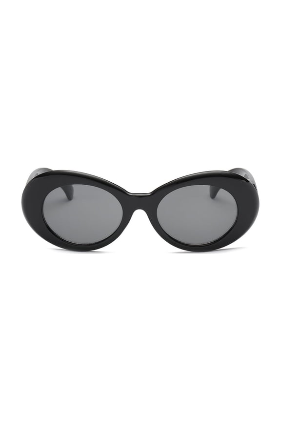 Black Classic Cat-Eye Sunglasses - Gray Lens UV Protection Trendy Eyewear for Daily Wear