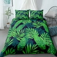 thumbnail image 1 of Tropical Giant Leaves Nordic Duvet Cover Set King Double Full Twin Single Size Bed Linen Set, 1 of 5