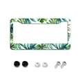 thumbnail image 1 of Tropical Green Leaves 3-gigapixel-scale-4x License Plate Frames for Women Men Car Plate Holder Cover Metal Tag Aluminum Car Accessories Front Rear Plate Decor, 1 of 6