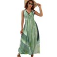 thumbnail image 1 of Tropical Green Leaves Plant Sleeveless Dress Summer Women Clothes Dress for Pregnant Women Dresses, 1 of 9