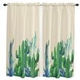 thumbnail image 1 of Tropical Green Plant Cactus Curtains in the Kids Bedroom Living Room Hall Window Treatments Kitchen Decoration Drapes Blinds, 1 of 7