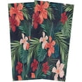 thumbnail image 1 of Tropical Hawaiian Flowers Leaves Kitchen Dish Towels Set of 2, Soft Lightweight Microfiber Absorbent Hand Towel Colorful Tea Towel for Kitchen Bathroom 18x28in, 1 of 6