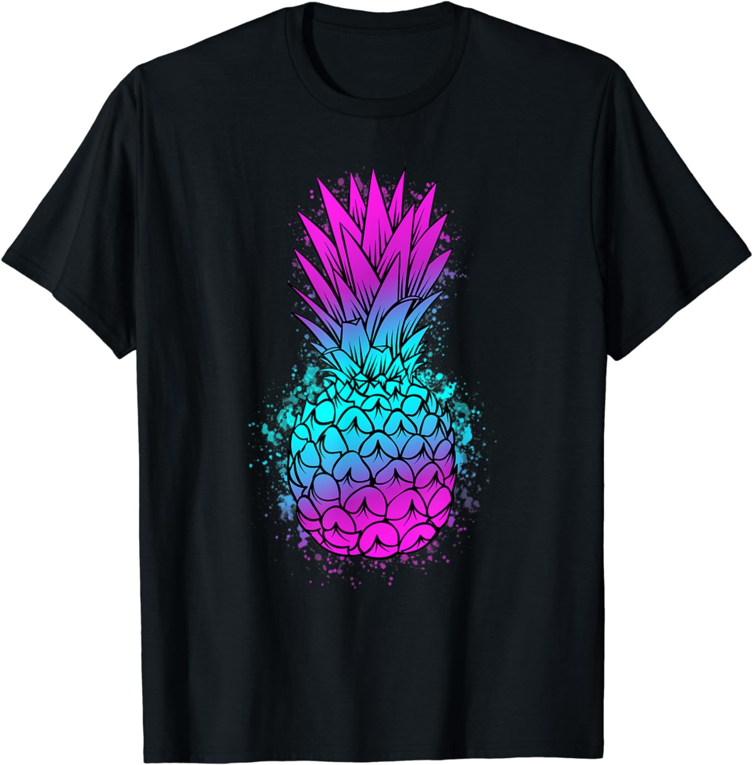 Hawaiian Golden Pineapple Edm Print Women's Golf Shirts