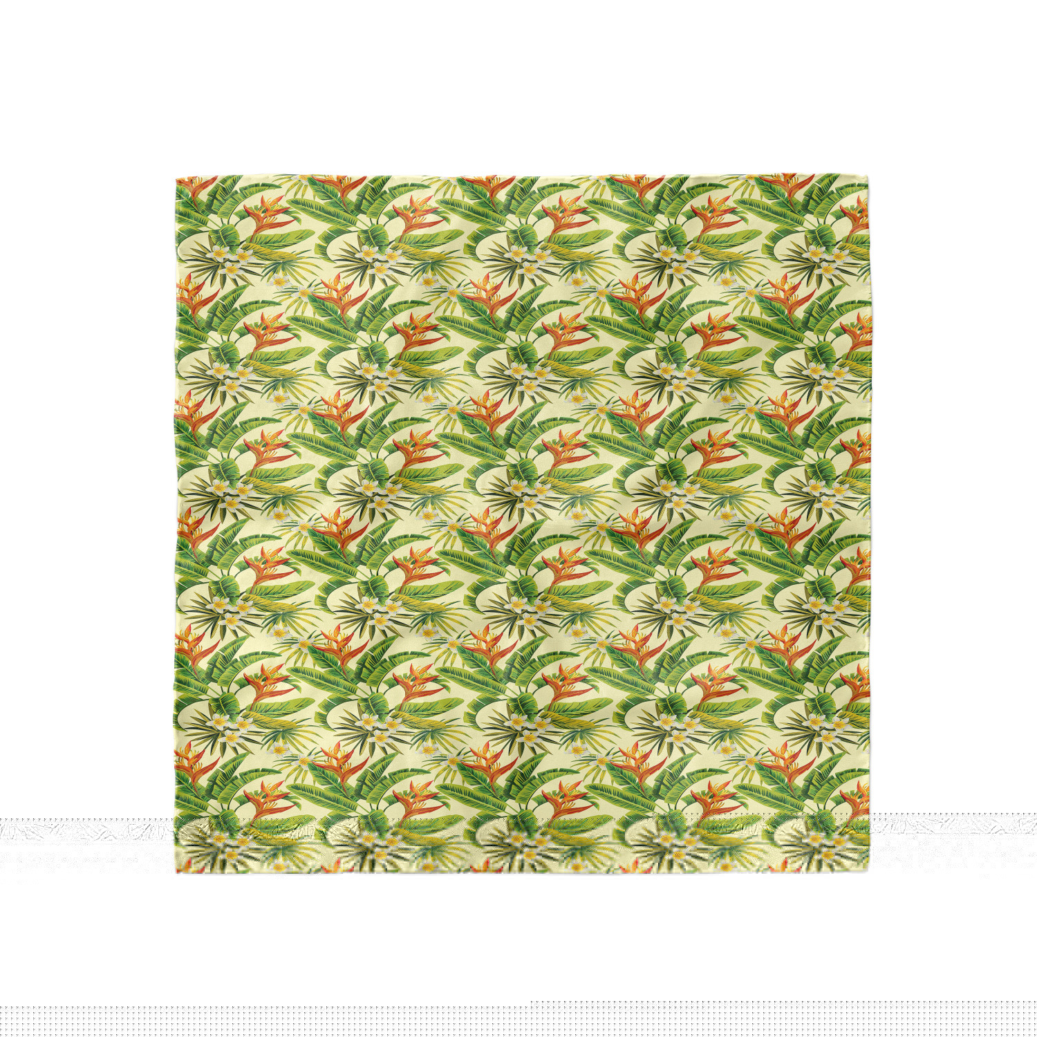 thumbnail image 1 of Tropical Head Scarf, Exoitc Plumeria Blooms, Head Wrap, 3 Sizes, by Ambesonne, 1 of 2