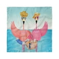 thumbnail image 1 of Tropical Head Scarf, Flamingos on Vacation Art, Head Wrap, 3 Sizes, by Ambesonne, 1 of 2