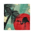 thumbnail image 1 of Tropical Head Scarf, Grunge Flamingo Palm, Head Wrap, 3 Sizes, by Ambesonne, 1 of 2