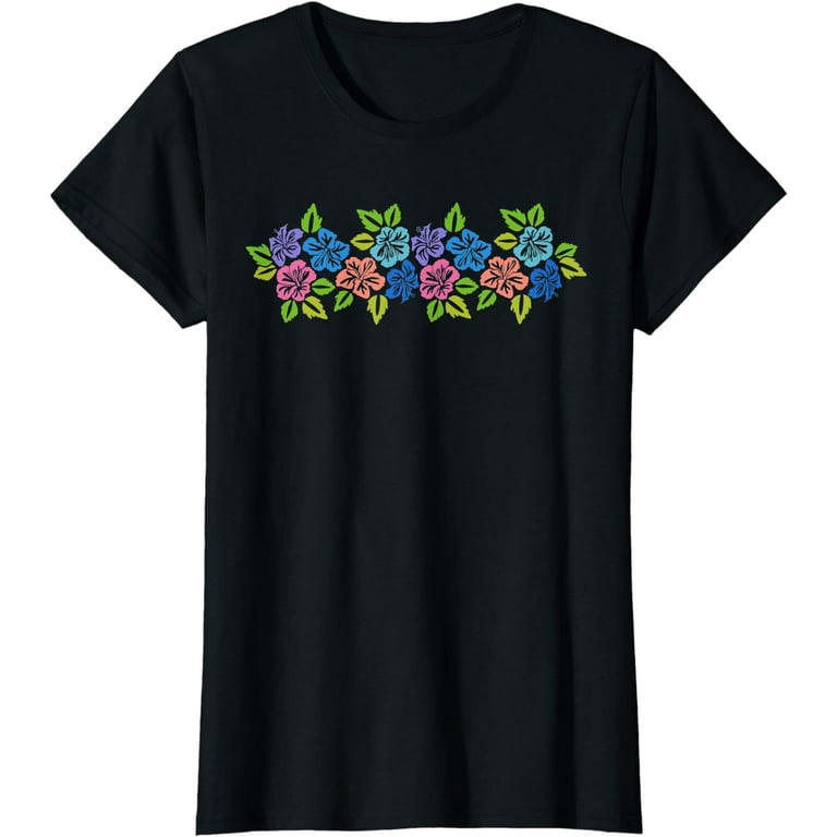 Tropical Hibiscus Flower T-Shirt Hawaii Floral T Shirt Tropical Hibiscus Flower T-Shirt Hawaii Floral T Shirt