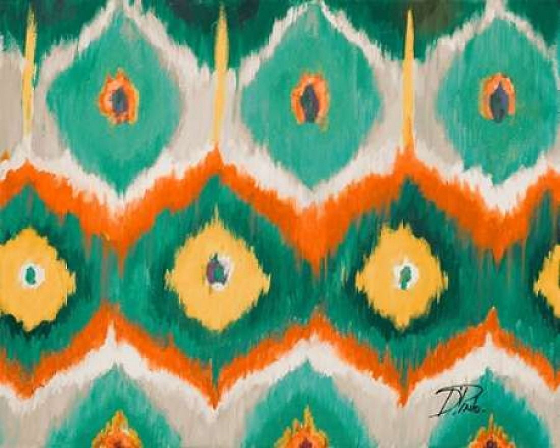 Tropical Ikat II Canvas Art - Patricia Pinto (24 x 30)