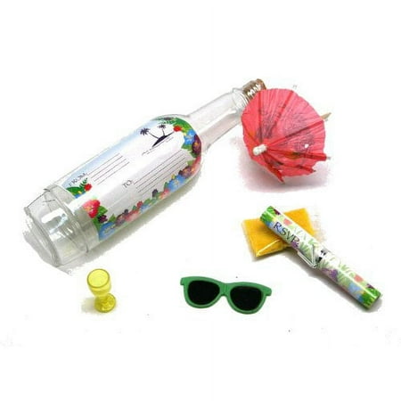 Tropical Invitation In A Bottle - Stationery - 1 Piece
