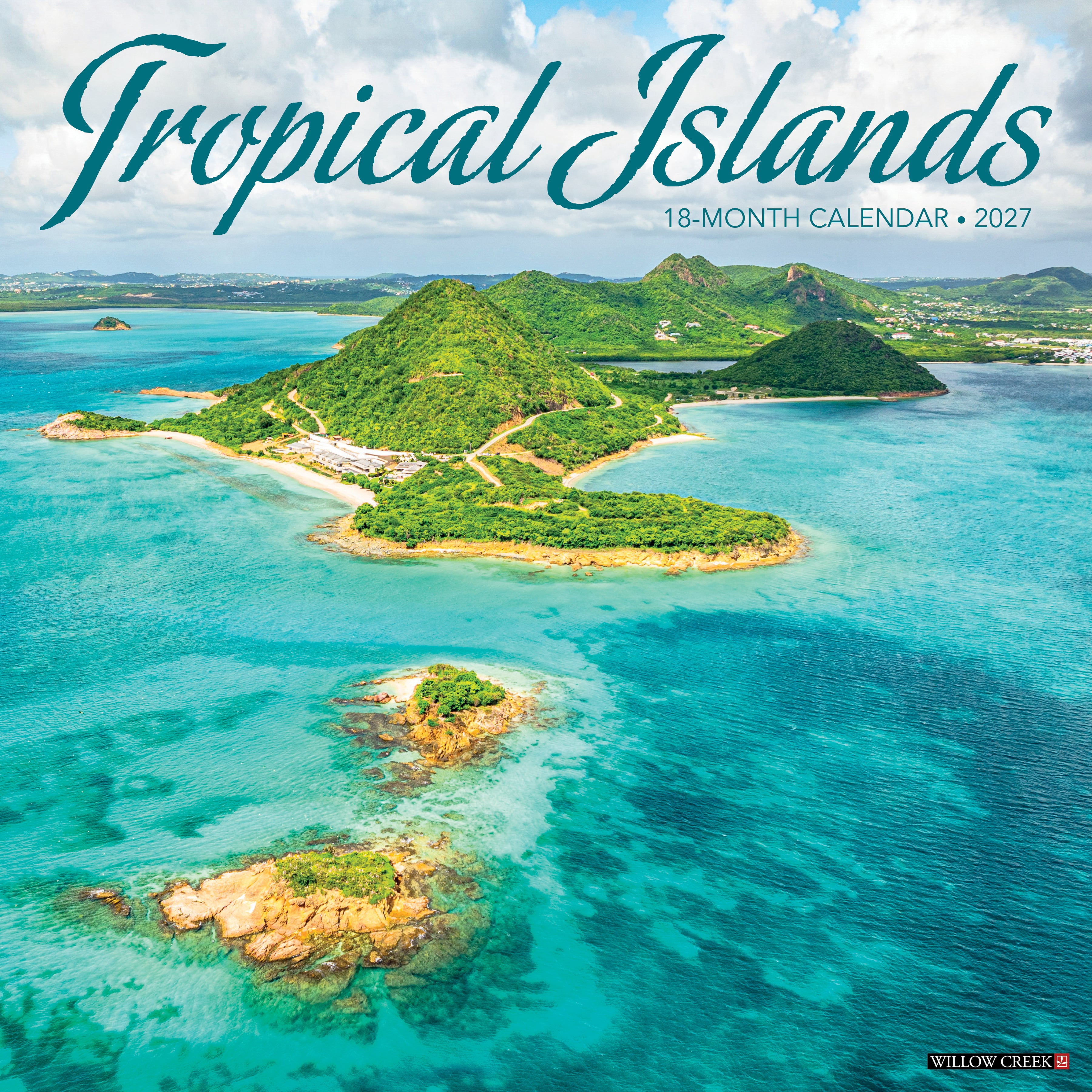 Willow Creek Press, Tropical Islands 2027 Wall Calendar