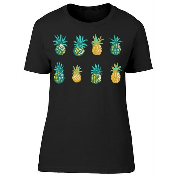 Tropical Jungle Beach Pineapple T-Shirt Women -Image by Shutterstock, Female Medium