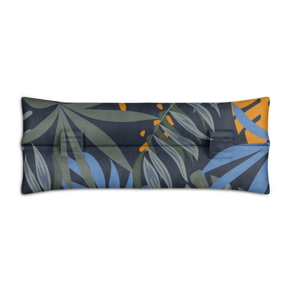 Tropical Jungle Leaves Post Surgery Seatbelt Pillow - Hawaiian Floral Mastectomy Cushion for Car - Comfortable Chest Protector After Surgery with Botanical Design