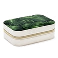 thumbnail image 1 of Tropical Jungle Leaves Velvet Portable Travel Organizer Box with Removable Compartment - Display Case Included - Ideal Gift, 1 of 7