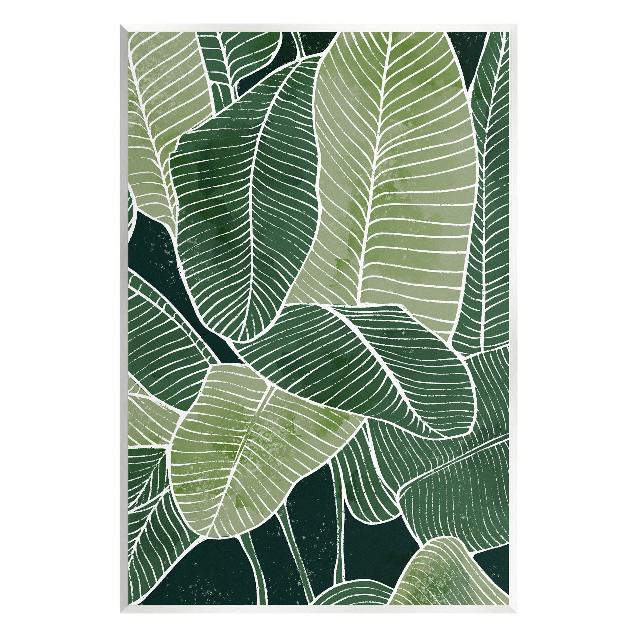 Tropical Jungle Nature Leaves Botanical & Floral Graphic Art Unframed Art Print Wall Art