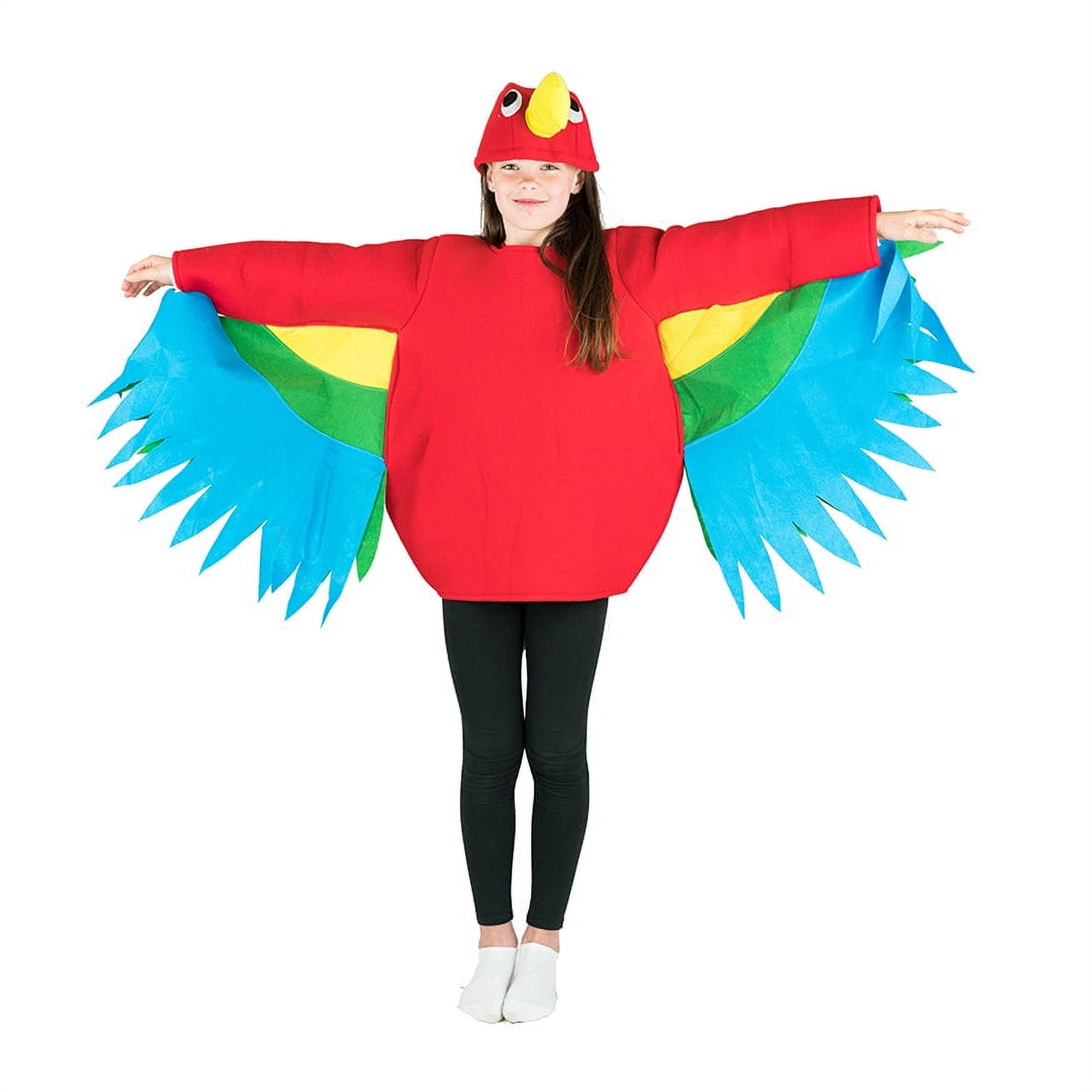 Girl's Tropical Parrot Dress Costume