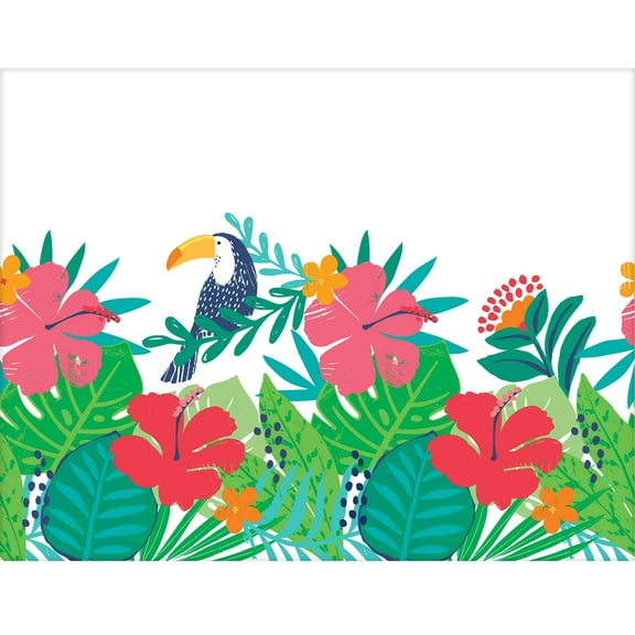 Tropical Jungle Plastic Table Cover | 54" x 102" | 1 Pc