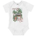 thumbnail image 1 of Tropical Keep Calm and Beach On Gender Neutral Printed Baby Bodysuit Brisco Brands 12M, 1 of 6