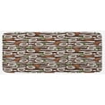 thumbnail image 1 of Tropical Kitchen Mat, Coconut Palm Tree Exotic Climates Beach Ocean Island Jungle Rainforest, Plush Decorative Kitchen Mat with Non Slip Backing, 47" X 19", Dark Brown Green White, by Ambesonne, 1 of 1