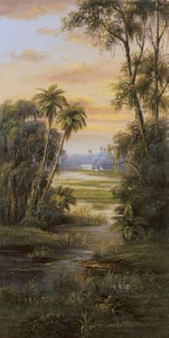Tropical Lagoon I Canvas Art - Montoya (24 x 48)
