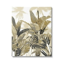Tropical Layered Summer Palms Botanical & Floral Graphic Art Gallery Wrapped Canvas Print Wall Art