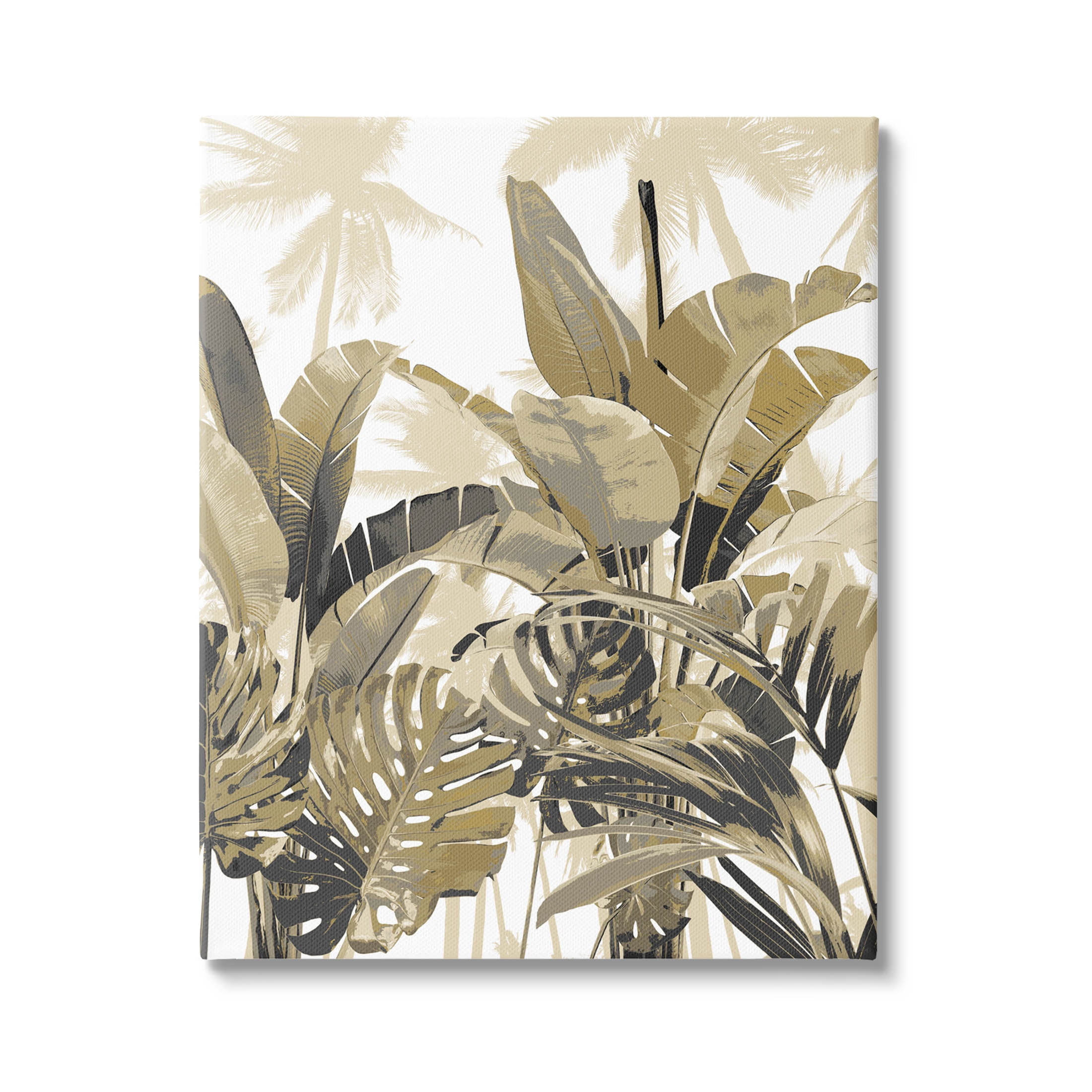 Tropical Layered Summer Palms Botanical & Floral Graphic Art Gallery Wrapped Canvas Print Wall Art
