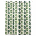 thumbnail image 1 of Tropical Leaf Blackout Curtains for Bedroom, Thermal Window Treatment, Boho Green Monstera Palm Leaves Botanical Beige Grommet Top Blackout Draperies and Drapes for Basement 27.5"x39" 2 Panels, 1 of 8